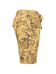 Beige Braun Cargo Shorts Rückseite
