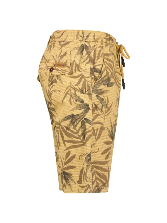 Beige Braun Cargo Shorts Rückseite