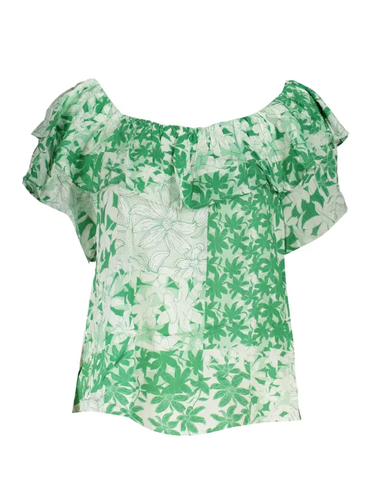 "Desigual Startseite im Sale | DESIGUAL GRÜNES KURZARM-T-SHIRT FÜR DAMEN online kaufen"|Planet-Deluxe