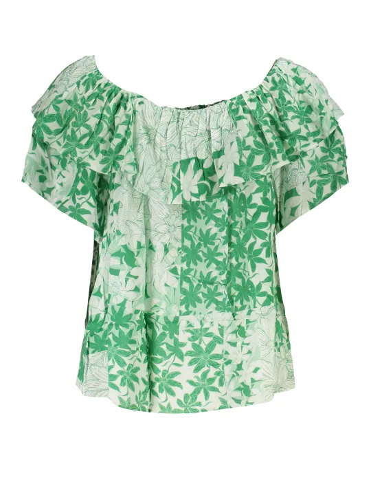 "Desigual Startseite im Sale | DESIGUAL GRÜNES KURZARM-T-SHIRT FÜR DAMEN online kaufen"|Planet-Deluxe