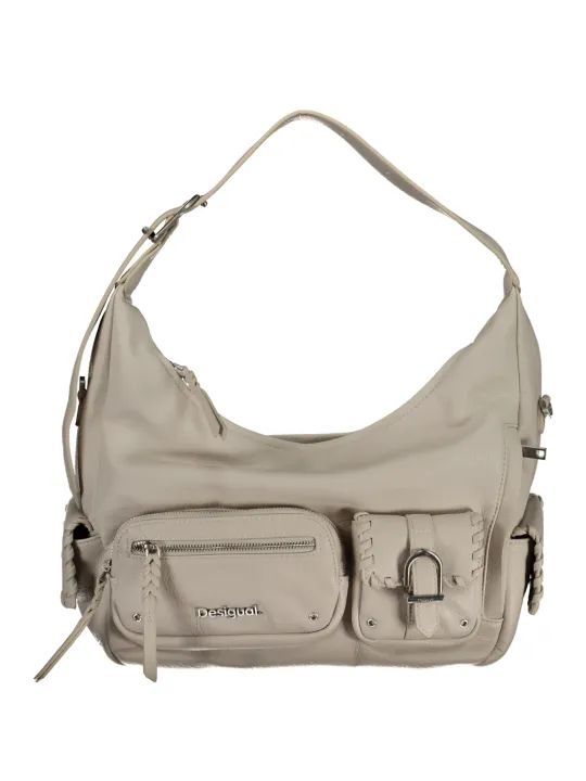 "Desigual Einzelstücke & Seltenheiten im Sale | Desigual Elegance Hobo Tasche Beige online kaufen"|Planet-Deluxe