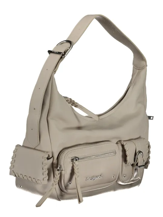 "Desigual Einzelstücke & Seltenheiten im Sale | Desigual Elegance Hobo Tasche Beige online kaufen"|Planet-Deluxe