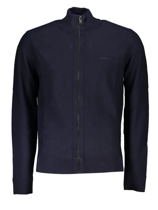 "Boss Pullover im Sale | Boss Marineblauer Reißverschluss-Cardigan online kaufen"|Planet-Deluxe