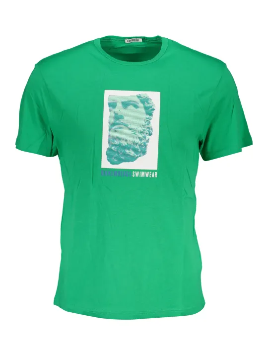 "Bikkembergs Startseite im Sale | BIKKEMBERGS GRÜNES KURZÄRMELIGES HERREN-T-SHIRT online kaufen"|Planet-Deluxe