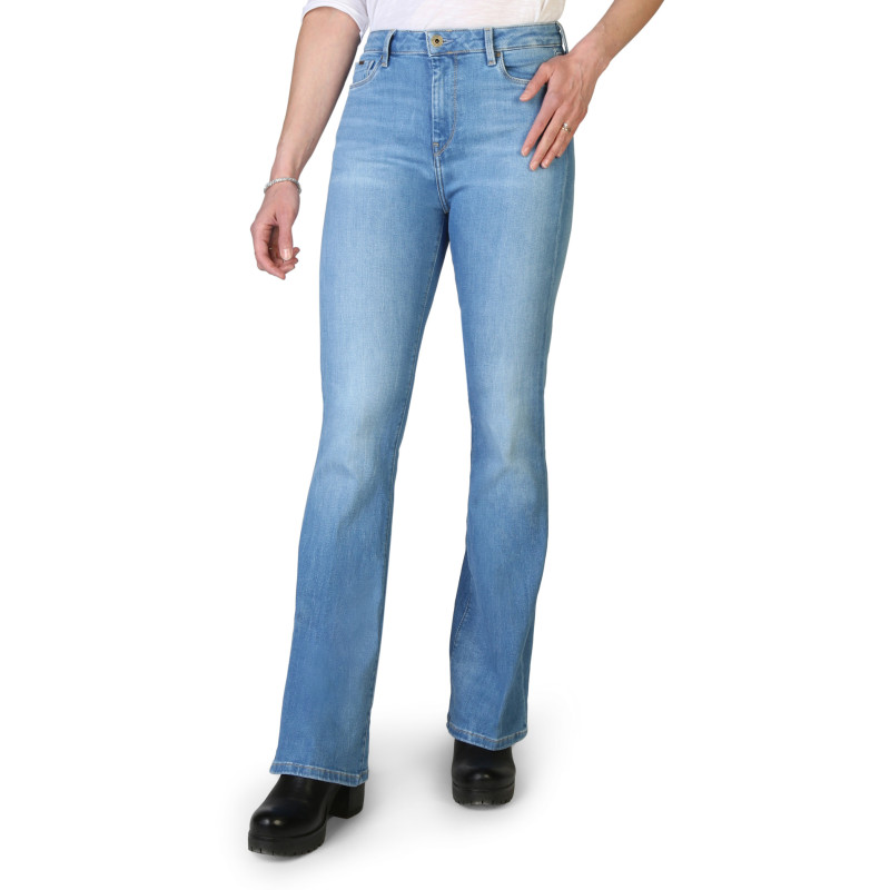 Tasche Damen günstig Kaufen-Pepe Jeans-DION-FLARE_PL204156PC2_L32. Pepe Jeans-DION-FLARE_PL204156PC2_L32 <![CDATA[Kollektion:Frühjahr/SommerGeschlecht:DamenTypologie:JeansVerschluss:KnöpfeTaschen:5Material:Baumwolle 90%Elasthan 2%Polyester 8%Muster:einfarbigReinigung:30° C Wäsch