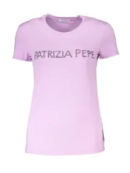 "Patrizia Pepe Startseite im Sale | PATRIZIA PEPE DAMEN KURZARM T-SHIRT LILA online kaufen"|Planet-Deluxe