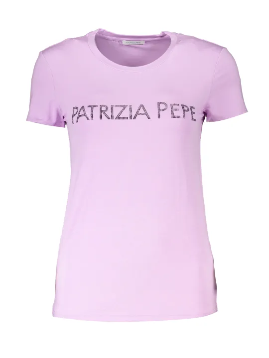 "Patrizia Pepe Startseite im Sale | PATRIZIA PEPE DAMEN KURZARM T-SHIRT LILA online kaufen"|Planet-Deluxe