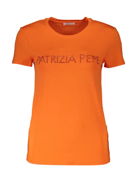 "Patrizia Pepe Startseite im Sale | PATRIZIA PEPE DAMEN KURZARM T-SHIRT ORANGE online kaufen"|Planet-Deluxe