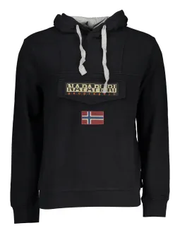 "Napapijri Kapuzen-Sweatshirt Schwarz – Stil & Komfort"