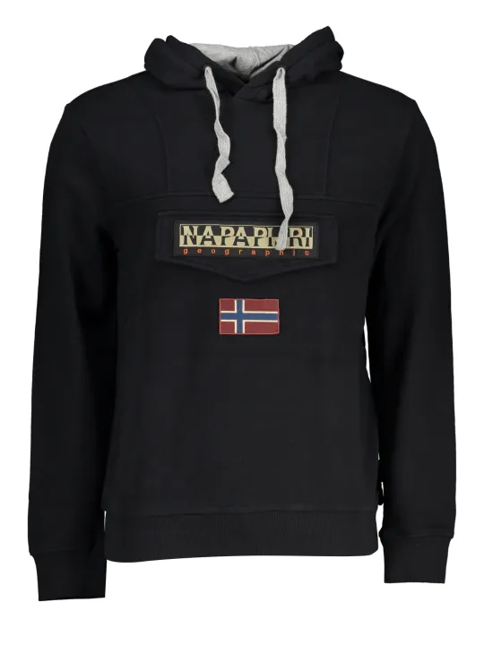 "Napapijri Sweatshirts im Sale | Napapijri Classic Kapuzen-Sweatshirt Schwarz online kaufen"|Planet-Deluxe