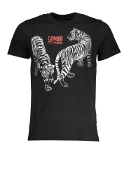 "Cavalli Class T-Shirts im Sale | Cavalli Class QXT62YJD060_NE05051 Schwarz online kaufen"|Planet-Deluxe