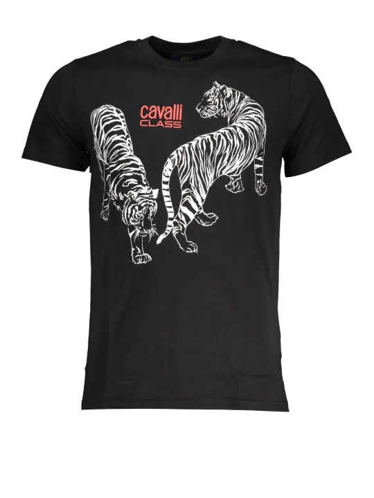 "Cavalli Class T-Shirts im Sale | Cavalli Class QXT62YJD060_NE05051 Schwarz online kaufen"|Planet-Deluxe
