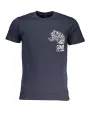 "Cavalli Class Marineblaues Tiger T-Shirt - Stilvoll & Modern"