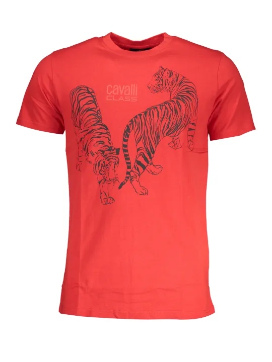 "Cavalli Class Startseite im Sale | CAVALLI CLASS HERREN-KURZARM-T-SHIRT ROT online kaufen"|Planet-Deluxe