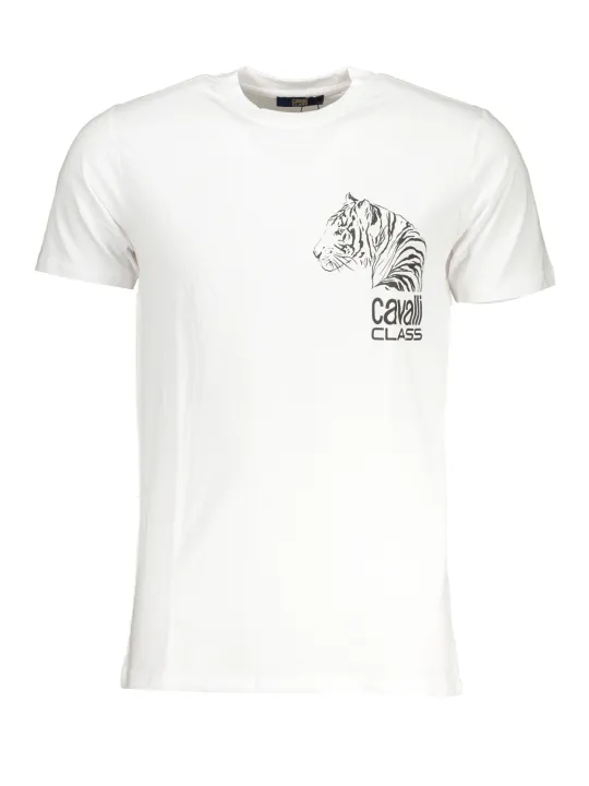 "Cavalli Class T-Shirts im Sale | Cavalli Class Weißes Tiger T-Shirt online kaufen"|Planet-Deluxe