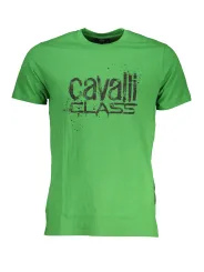 "Cavalli Class Startseite im Sale | CAVALLI CLASS GRÜNES KURZÄRMELIGES HERREN-T-SHIRT online kaufen"|Planet-Deluxe