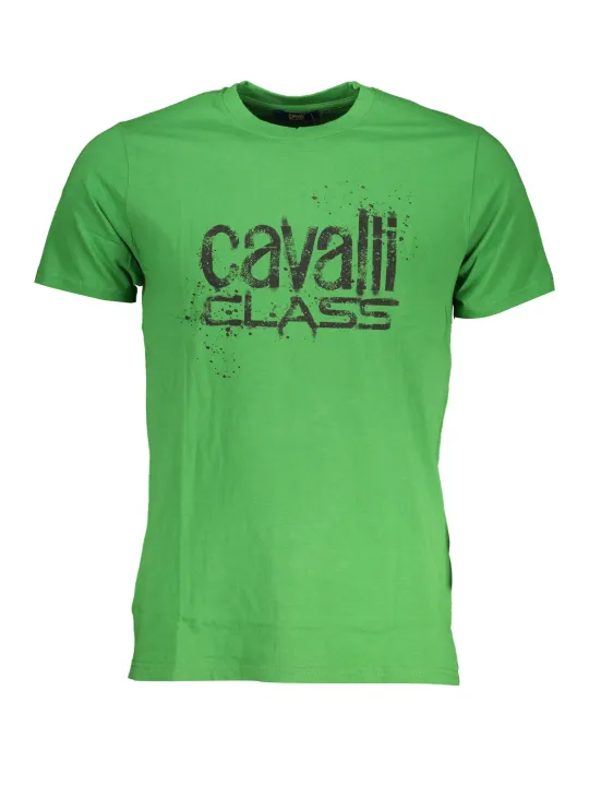 "Cavalli Class Startseite im Sale | CAVALLI CLASS GRÜNES KURZÄRMELIGES HERREN-T-SHIRT online kaufen"|Planet-Deluxe