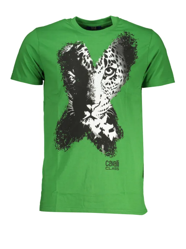 "Cavalli Class T-Shirts im Sale | Cavalli Class QXT63AJD060_VE07334 Grün online kaufen"|Planet-Deluxe