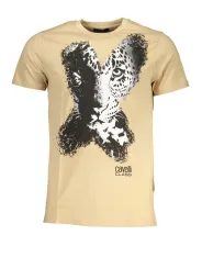 "Cavalli Class T-Shirts im Sale | CAVALLI CLASS HERREN-KURZÄRMELIGES T-SHIRT BEIGE online kaufen"|Planet-Deluxe
