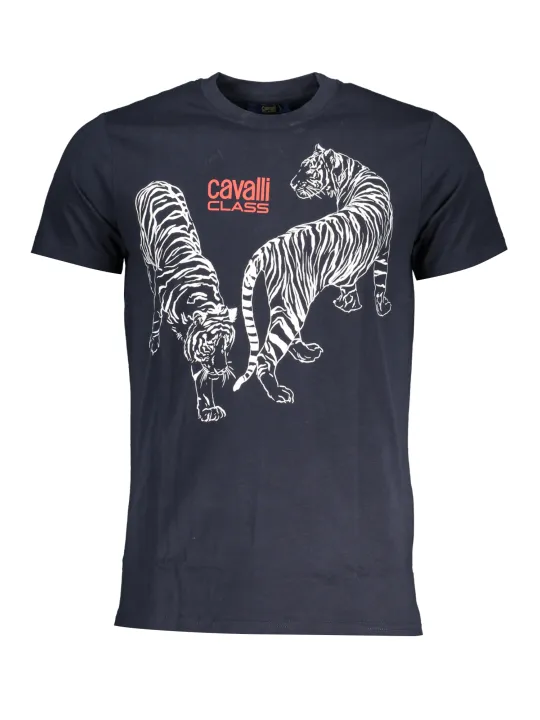 "Cavalli Class T-Shirts im Sale | Cavalli Class QXT62YJD060_BL04926 Blau online kaufen"|Planet-Deluxe