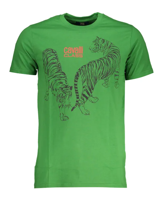 "Cavalli Class T-Shirts im Sale | Cavalli Class QXT62YJD060_VE07334 Grün online kaufen"|Planet-Deluxe