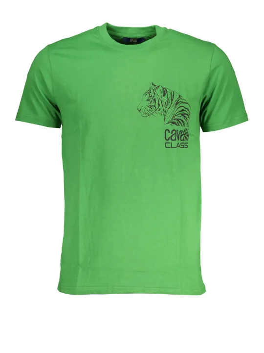 "Cavalli Class T-Shirts im Sale | Cavalli Class Tiger Grün T-Shirt online kaufen"|Planet-Deluxe