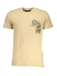 "Cavalli Class T-Shirts im Sale | Cavalli Class Beige Tiger TShirt Kurzarm Herren online kaufen"|Planet-Deluxe