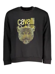 "Cavalli Class Sweatshirts im Sale | Cavalli Class Gold Leopard Sweatshirt online kaufen"|Planet-Deluxe