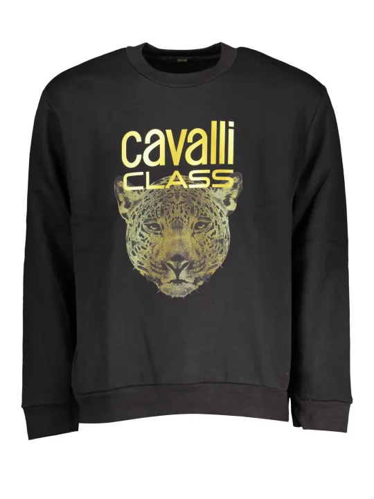 "Cavalli Class Sweatshirts im Sale | Cavalli Class Gold Leopard Sweatshirt online kaufen"|Planet-Deluxe