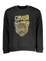 "Cavalli Class Sweatshirts im Sale | Cavalli Class Gold Leopard Sweatshirt online kaufen"|Planet-Deluxe