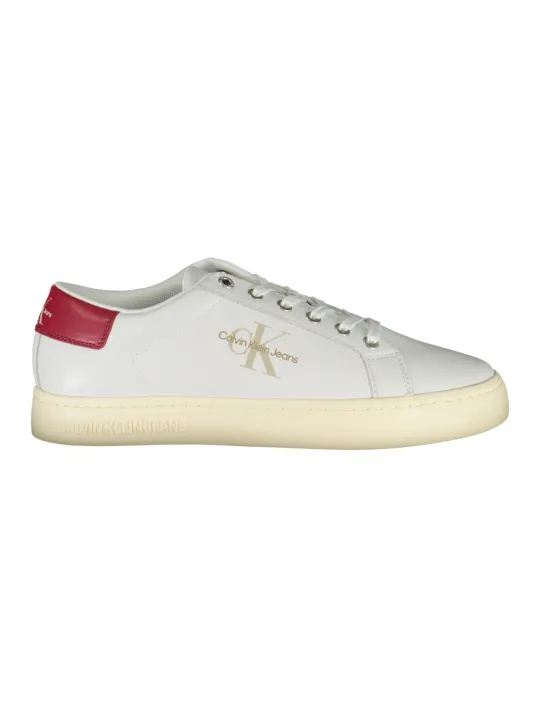 "Calvin Klein Sneakers im Sale | Calvin Klein Eco Style Sneaker Weiß-Rot online kaufen"|Planet-Deluxe
