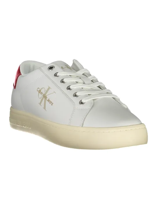 "Calvin Klein Sneakers im Sale | Calvin Klein Eco Style Sneaker Weiß-Rot online kaufen"|Planet-Deluxe