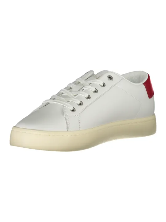 "Calvin Klein Sneakers im Sale | Calvin Klein Eco Style Sneaker Weiß-Rot online kaufen"|Planet-Deluxe