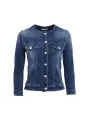 Dunkle Jacob Cohen Denimjacke mit Goldknöpfen