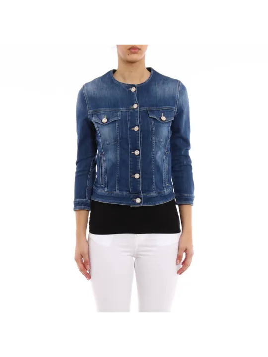 Blaues Jacob Cohen Damen Jeansjacke