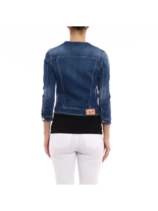 Dunkle blaue Jacob Cohen Denimjacke