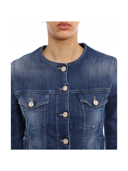 Jacob Cohen Damen Jeansjacke Blau