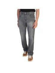 Graue Diesel D-VIKER Straight Leg Jeans