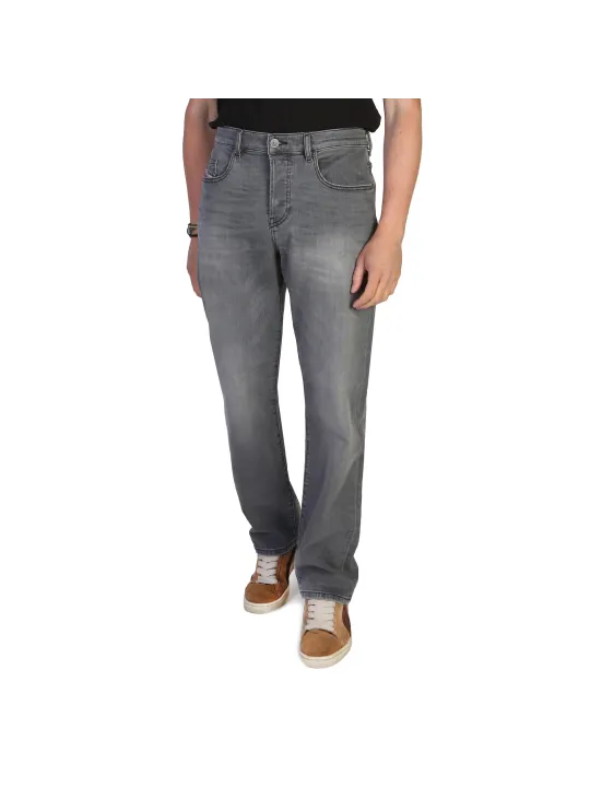 Graue Diesel D-VIKER Straight Leg Jeans
