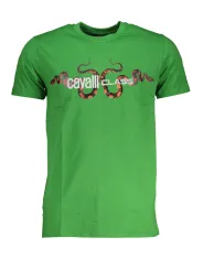 "Cavalli Class T-Shirts im Sale | Cavalli Class Lux Tee Grün online kaufen"|Planet-Deluxe