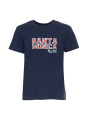 Navy Santa Monica Baumwoll-T-Shirt