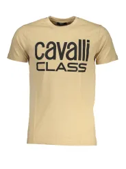 "Cavalli Class T-Shirts im Sale | Cavalli Class QXT62QJD060_BE00503 Beige online kaufen"|Planet-Deluxe