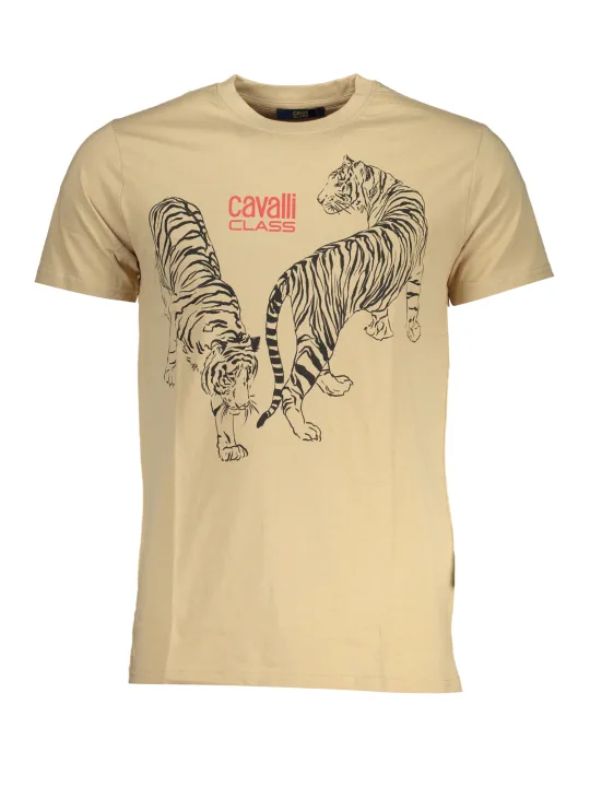 "Cavalli Class T-Shirts im Sale | Cavalli Class QXT62YJD060_BE00503 Beige online kaufen"|Planet-Deluxe