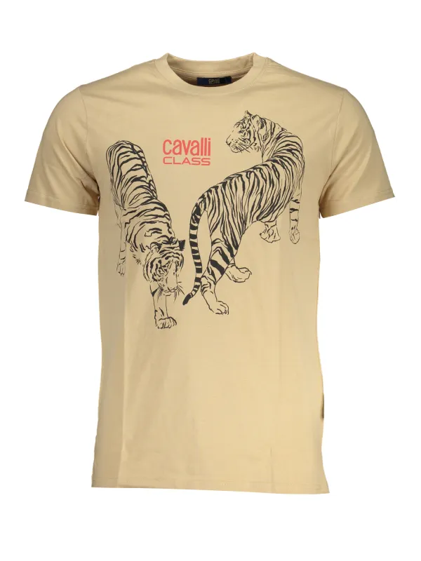 "Cavalli Class T-Shirts im Sale | Cavalli Class QXT62YJD060_BE00503 Beige online kaufen"|Planet-Deluxe