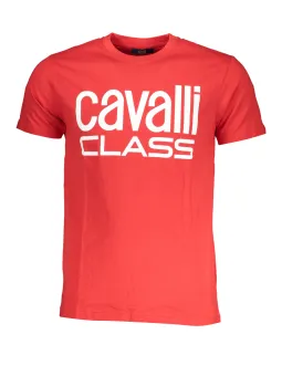Cavalli Class Herren T-Shirt Rot - Eleganz Pur