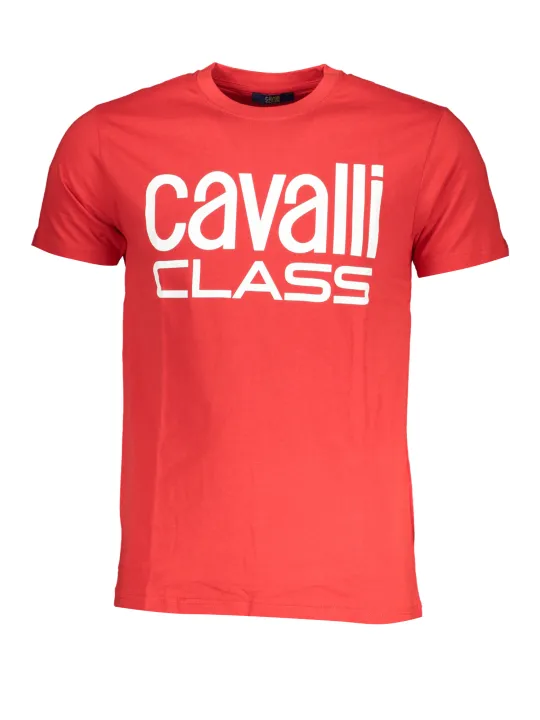 "Cavalli Class T-Shirts im Sale | Cavalli Class Elegance Rot T-Shirt online kaufen"|Planet-Deluxe