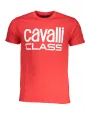"Cavalli Class T-Shirts im Sale | Cavalli Class Elegance Rot T-Shirt online kaufen"|Planet-Deluxe