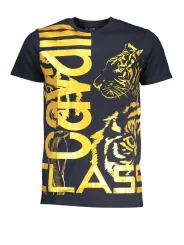 "Cavalli Class T-Shirts im Sale | Cavalli Class Marineblau Tiger T-Shirt online kaufen"|Planet-Deluxe