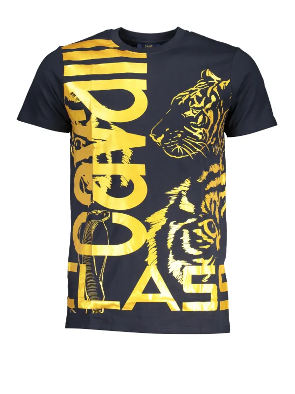 "Cavalli Class T-Shirts im Sale | Cavalli Class Marineblau Tiger T-Shirt online kaufen"|Planet-Deluxe