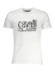 "Cavalli Class T-Shirts im Sale | Cavalli Class Weißes Logo T-Shirt Herren online kaufen"|Planet-Deluxe